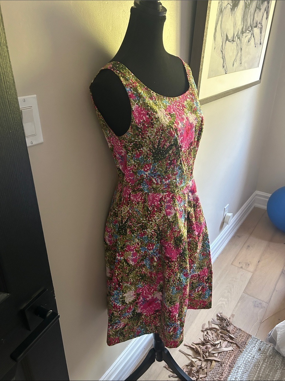 Tristan garden watercolour dress